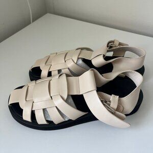 New Shop Peche White Fisherman Sandals Size 6
